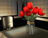 Red Tulipe Vase