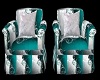 Silver/Blue Chairs