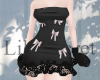 teddy bow dress black