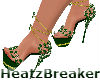 HB gold& green heels