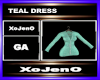TEAL DRESS