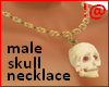 !@ Skull necklace male