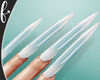 Blue French Nails