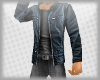 {SE} Blu Leather Coat