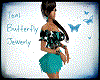 Teal Butterfly Jewerly
