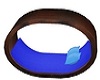 blue oval lounger