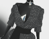 [RX] Plaid Black Dress