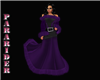purple fur gown