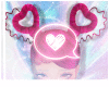 Cardi B Fushia Heart
