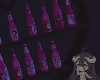 bottles w/ heart shelf