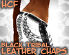 HCF Black Tribal Chaps F