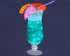 cocktail teal ice