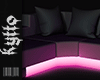 Neon pink couch