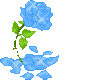 {*Blue Sparkly Rose*}