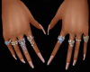 8  RINGS FRENCH NAILS