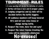 Tournament Rules *Reques
