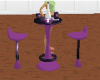 purple lighting table