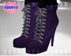[S] Purple Cord Boots
