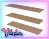 v tripple wooden shelves