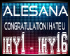 Alesana - congratulation