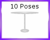 White PVC Table w/Poses