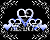 5 BLUE & WHITE HEARTS