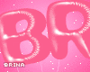 pink BRAT balloons