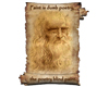 Da Vinci parchment stamp