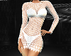 (k) lil white mesh dress