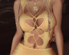 JZ Sexy Dress Gold L