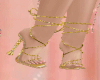 GOLD METALIC HEELS