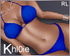 K blue bikini RL