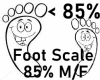 Scale 85% M/F