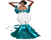 teal wedding gown2
