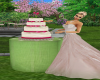 Wedding cake with pose 