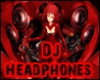 Dj Red Headphones