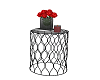 table + roses (black)
