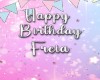 Freia bday balloon hand