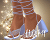 Blue Spirkles Heels