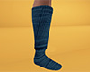 Teal Socks Tall 4 (M)