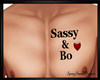 Sassy & Bo Chest Tat