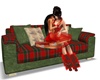 XMAS Anim couch red