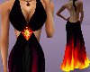 *Sexy Black Fire Gown