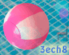 Floating Beach Ball Pink