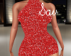 Red Sparkle Backless