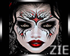 Gothic Zell Makeup Red