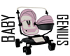 Pink Double Stroller