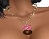 PINK  FLOWER  NECKLACE