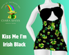 Kiss Me I'm Irish Black