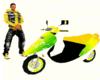 *AKP*Sexy Yellow Moped